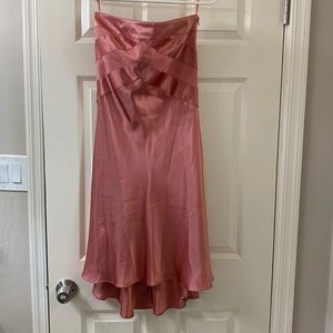 Rose Pink Banana Republic strapless dress